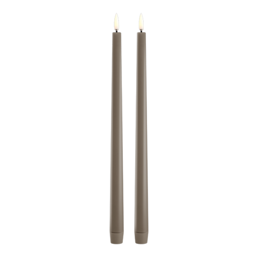 Uyuni Led smalle dinerkaarsen 2-pack | Sandstone