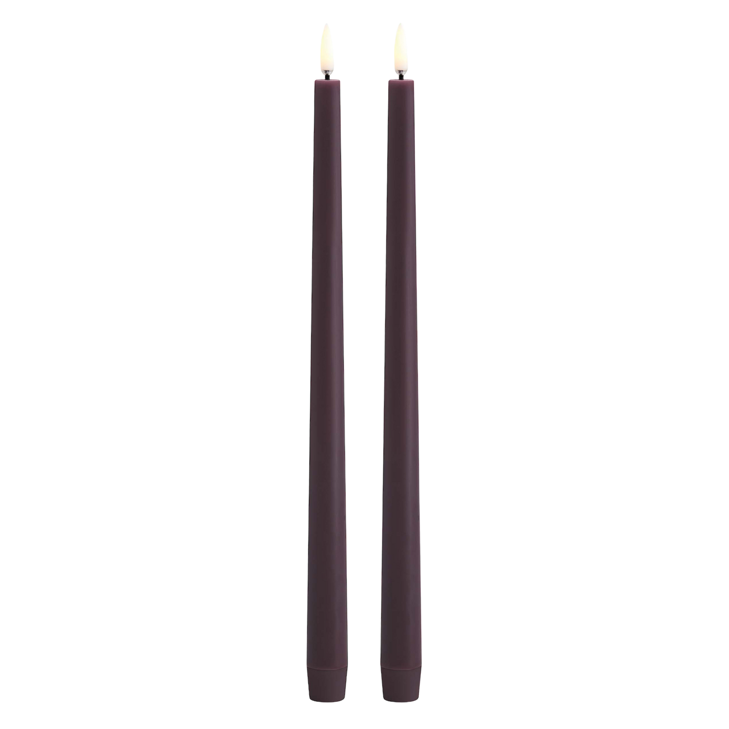 Uyuni LED dinner candles 2-pack | Plum