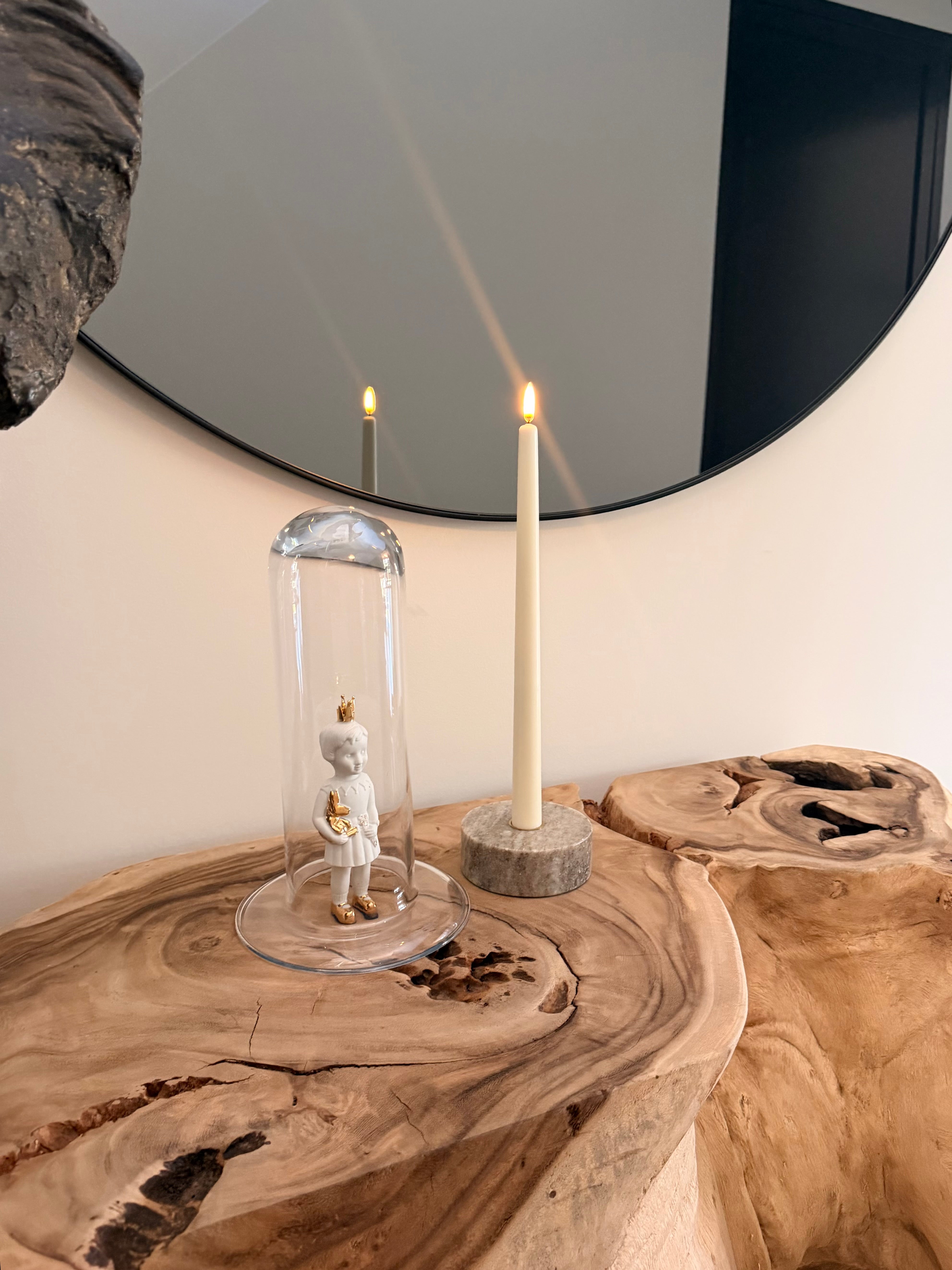 Uyuni Led smalle dinerkaarsen 2-pack | Ivory