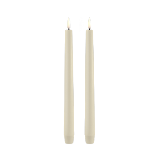 Uyuni Led Dinner Candles 2-pack | Oyster Grey