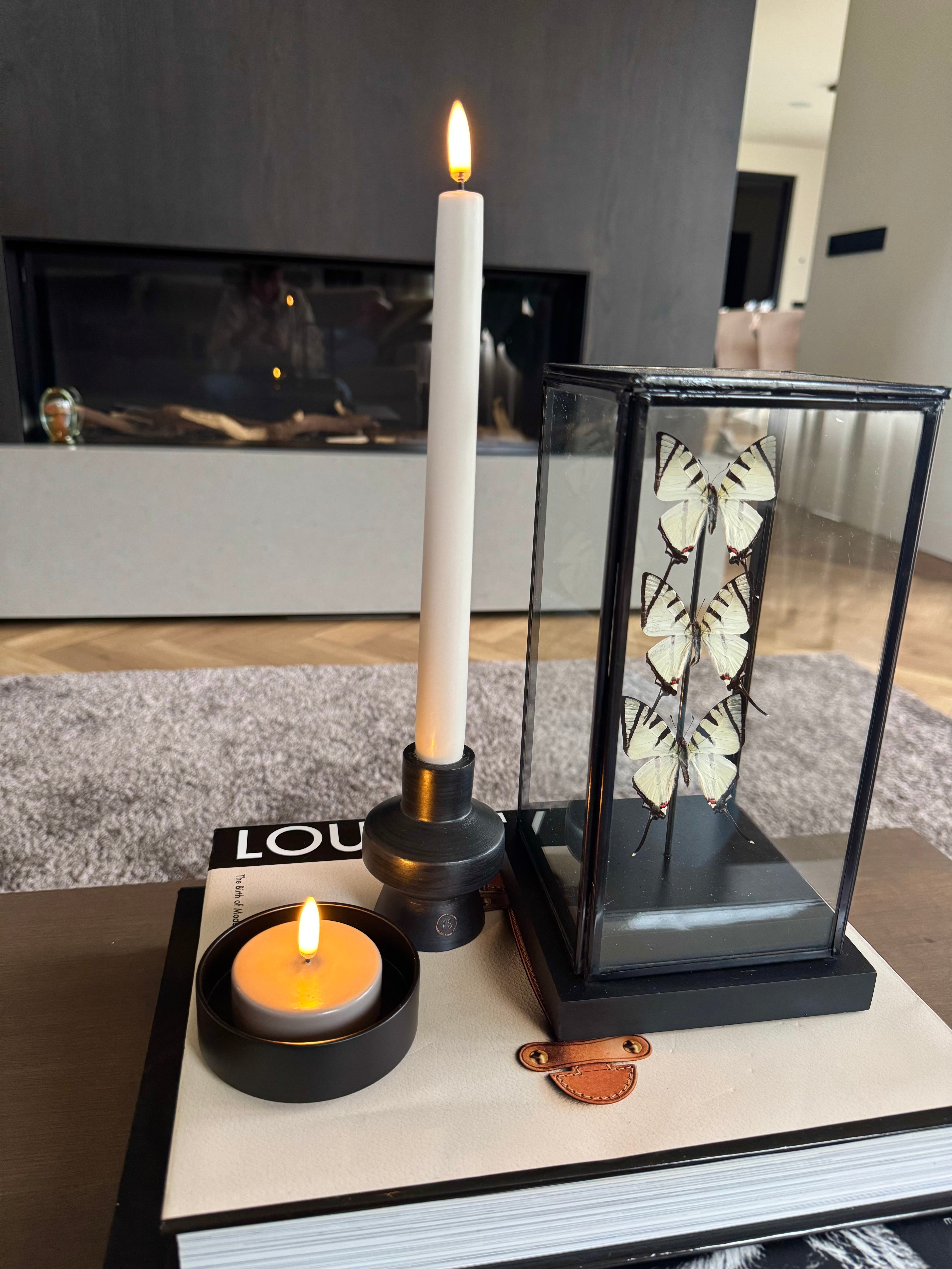 Uyuni Led Dinner Candles 2-pack | Oyster Grey