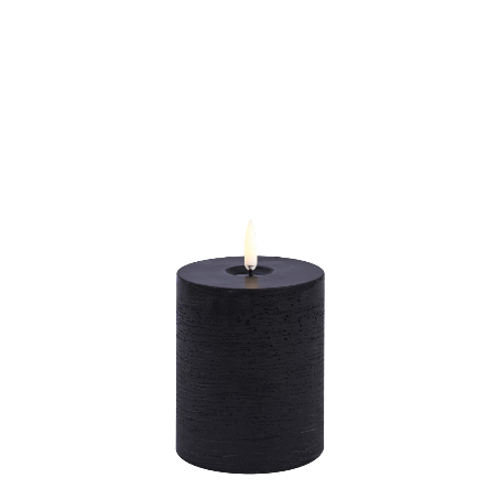 Uyuni Led melted Block candle S | Black
