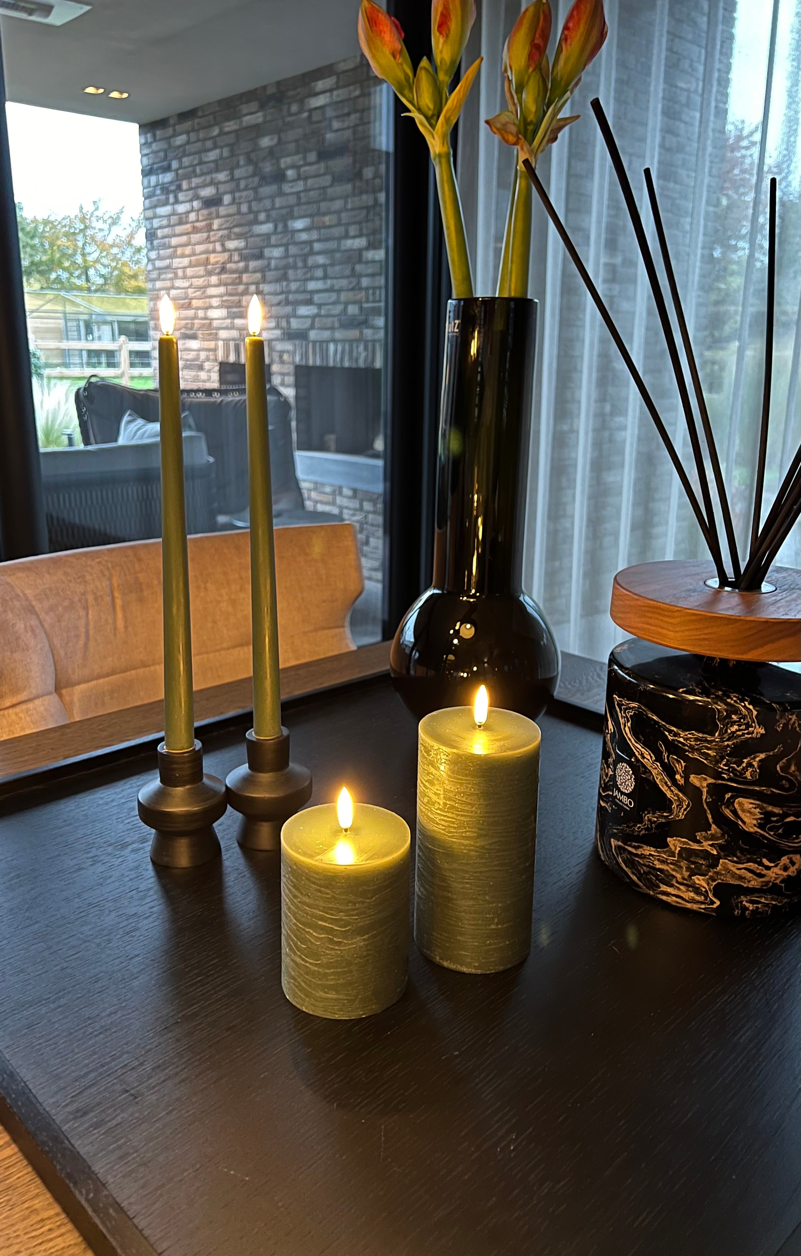 Uyuni Led Blokkaars S | Olive Green