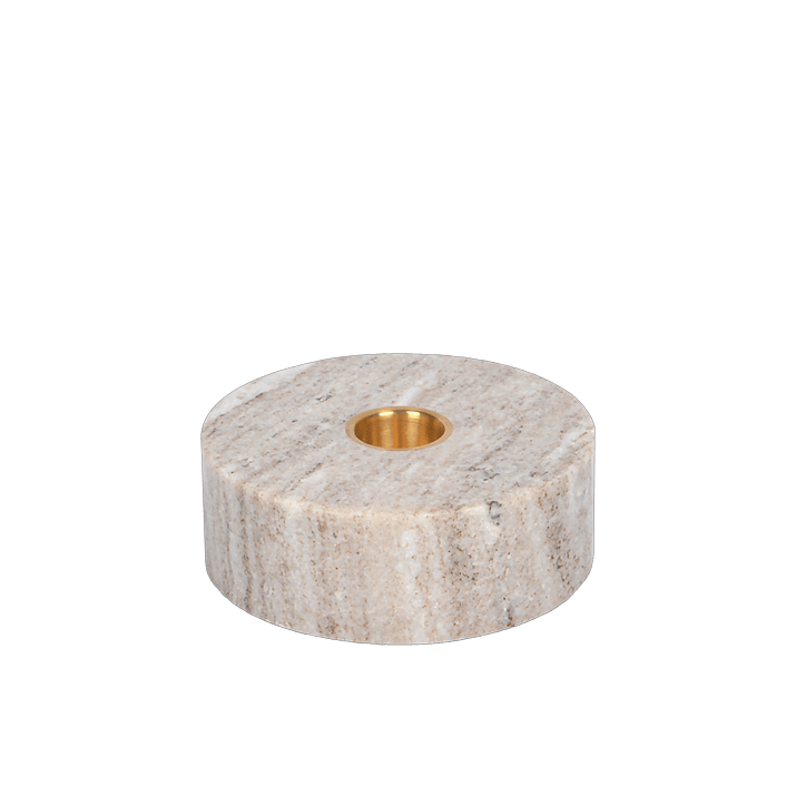 Marmeren kandelaar houder | Beige