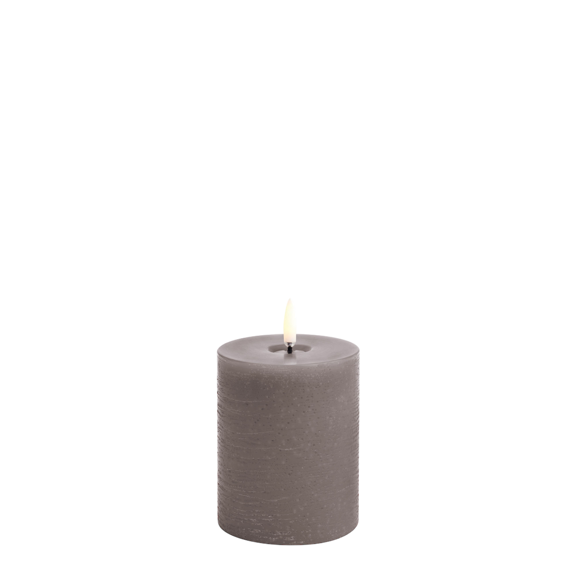 Uyuni Led melted Block candle S | Sandstone