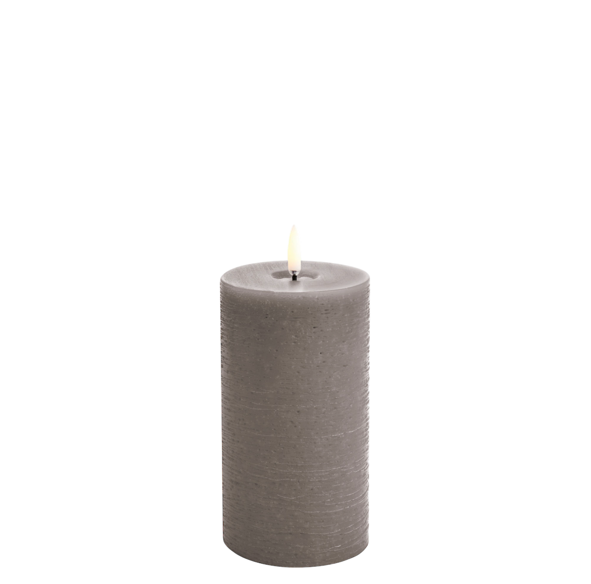 Uyuni Led melted Block candle M | Sandstone