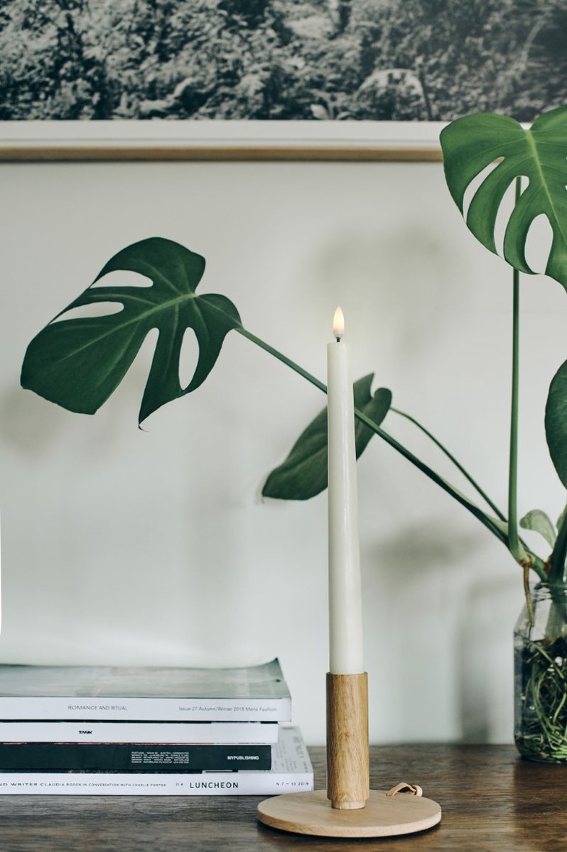 Uyuni Led dinner candles 2-pack | Ivory