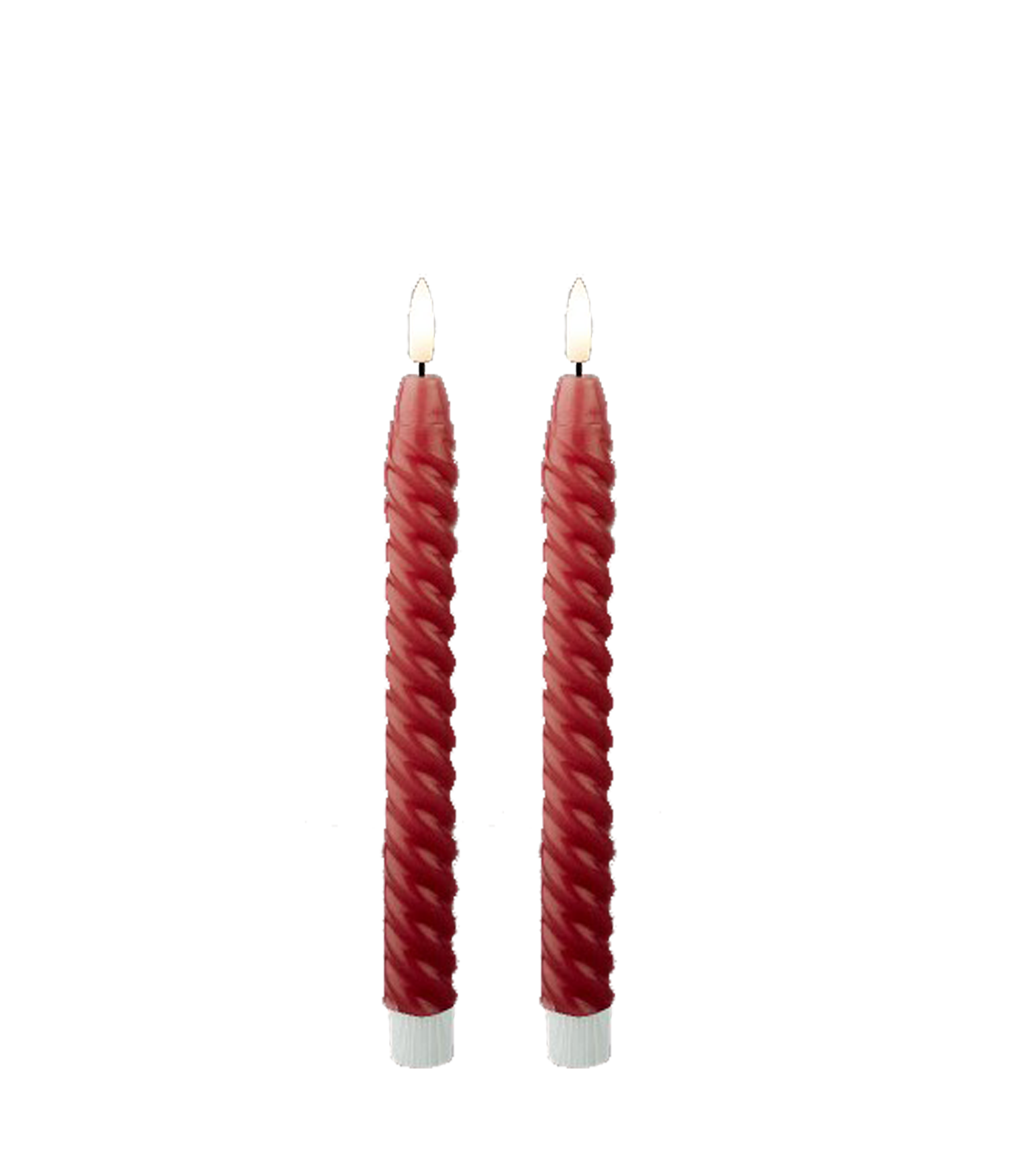 Swirl LED dinner candles | Pink