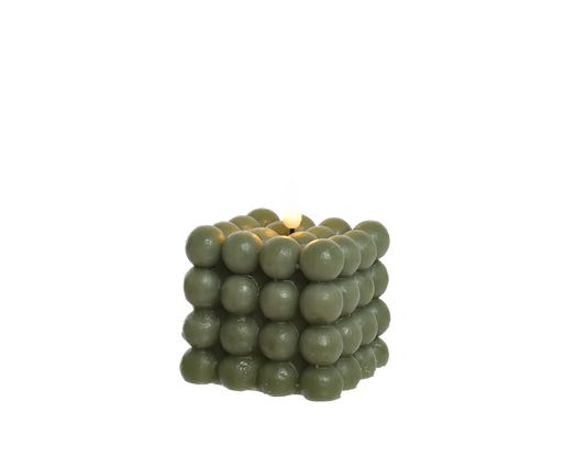 Bubble led kaars | Groen