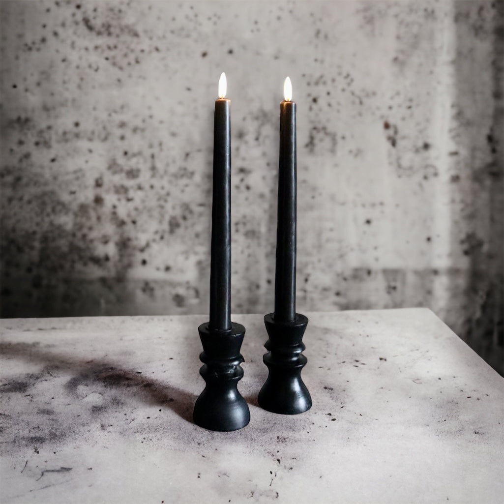 Uyuni Led Dinner Candles 2-pack | Black