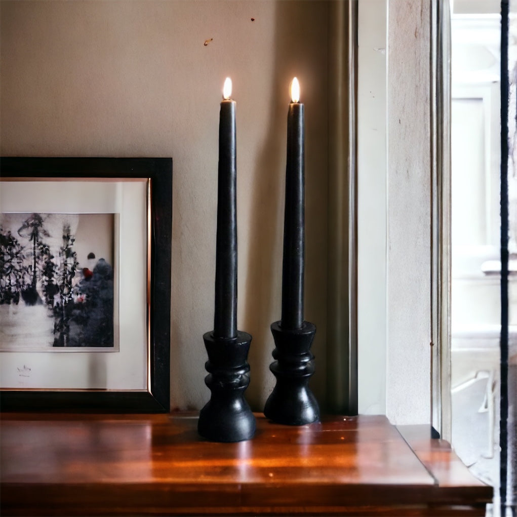 Uyuni Led Dinner Candles 2-pack | Black