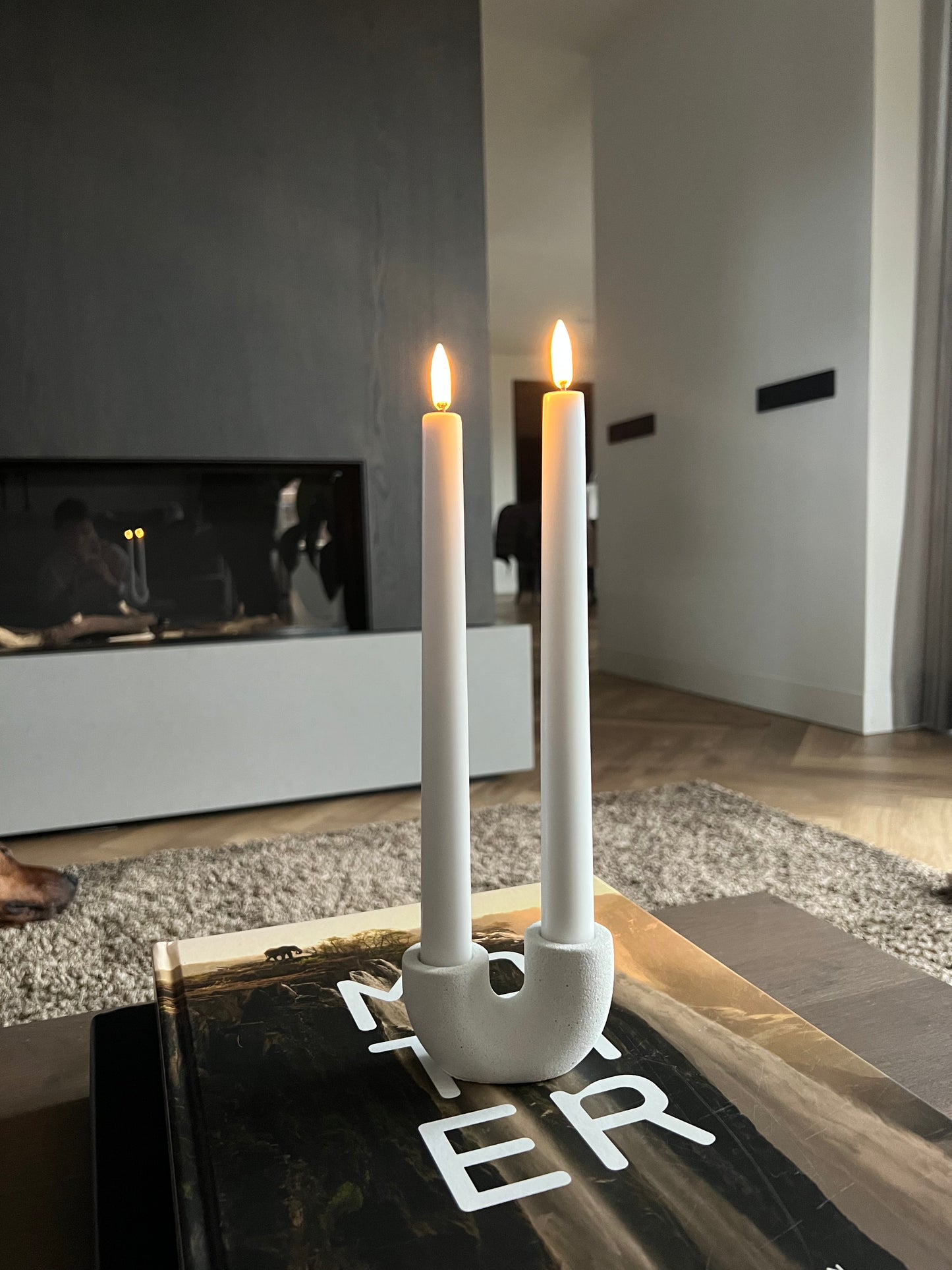 Uyuni Led dinner candles 2-pack | nordicwhite