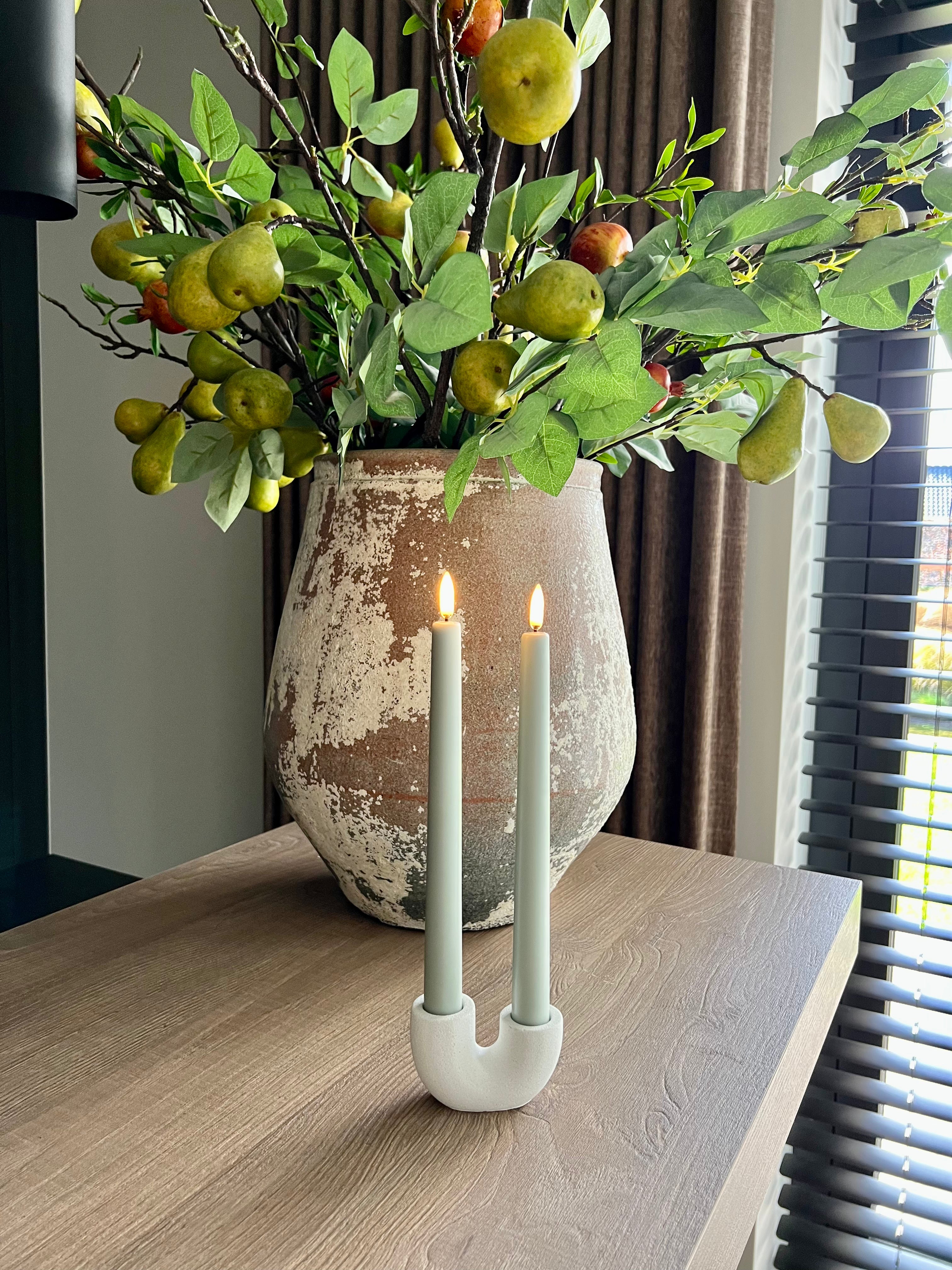 Uyuni Led dinner candles 2-pack | Dustygreen