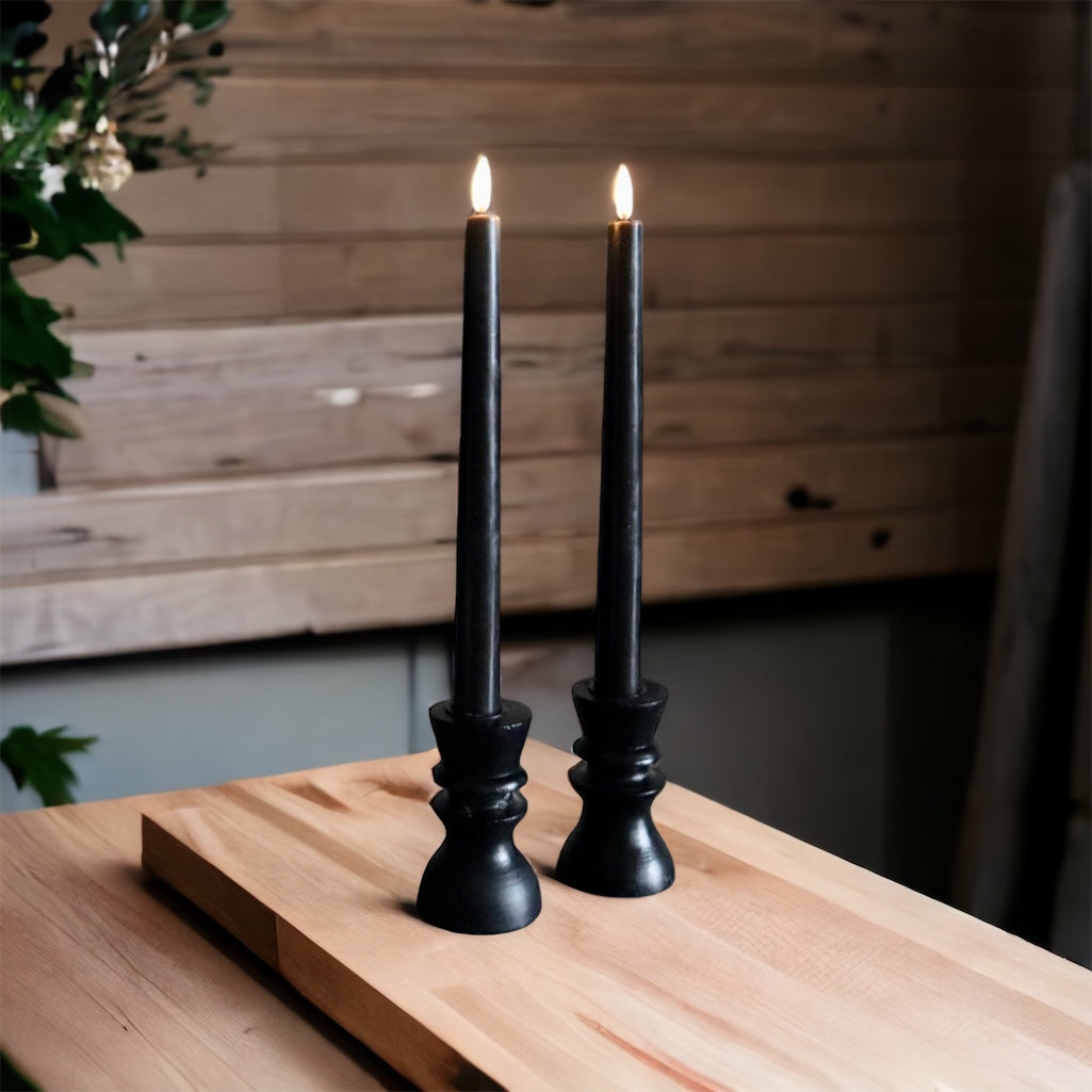 Uyuni Led Dinner Candles 2-pack | Black