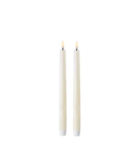 Uyuni Led dinner candles 2-pack | Ivory