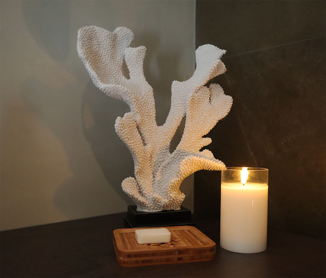 LED kaars in glas | Wit