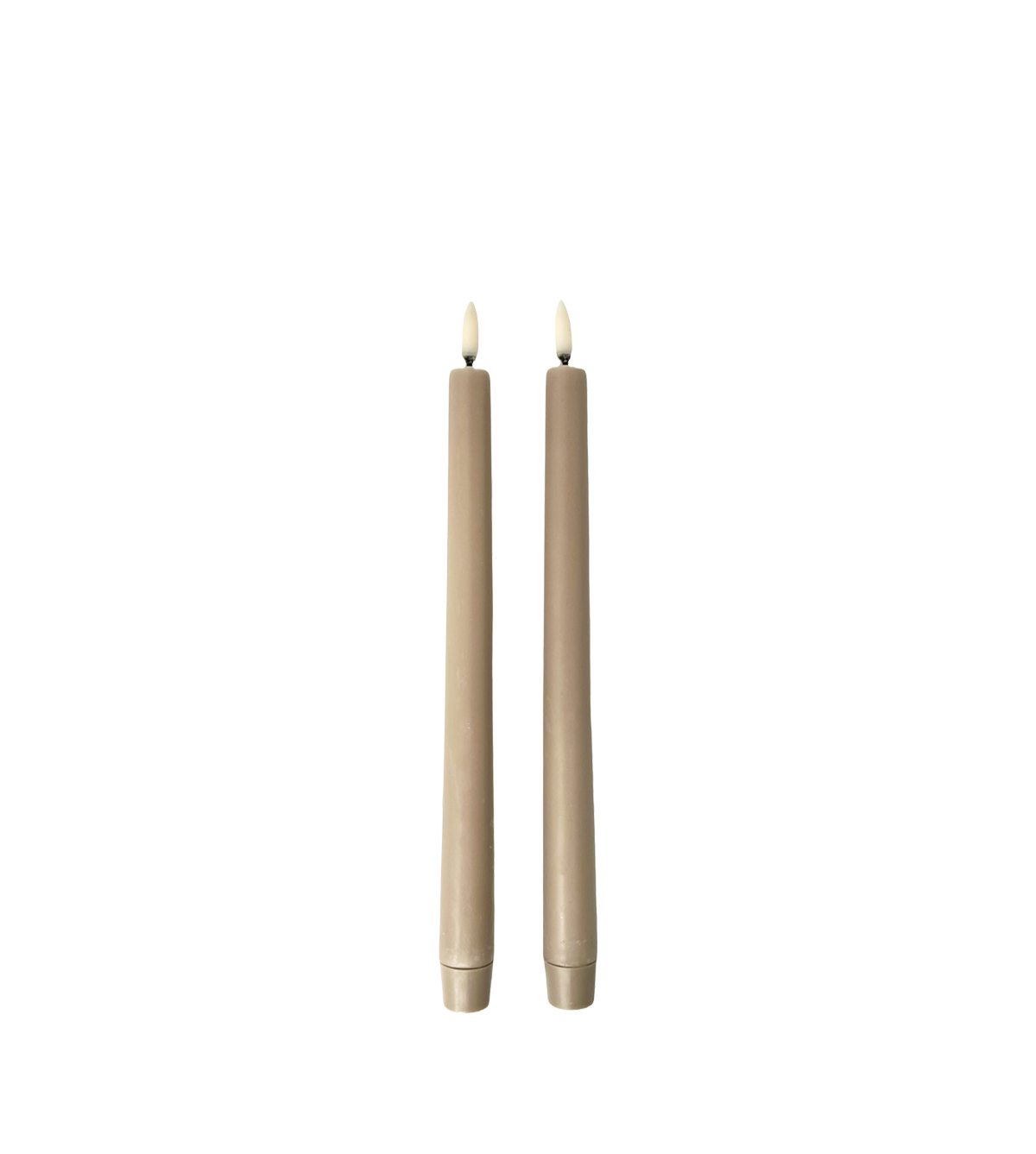 Uyuni Led dinner candles 2-pack | Beige