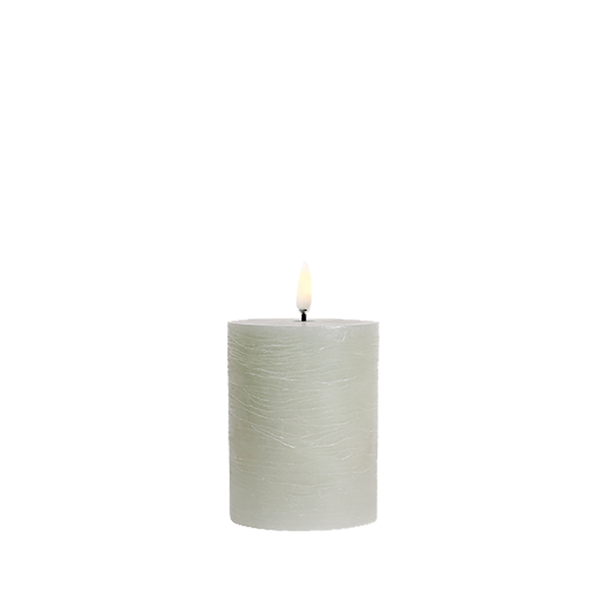 Uyuni Led Block Candle S | Dusty Green