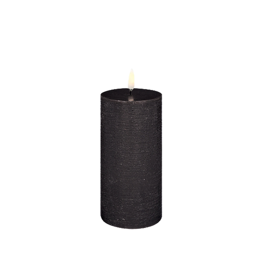Uyuni Led Block Candle M | Black
