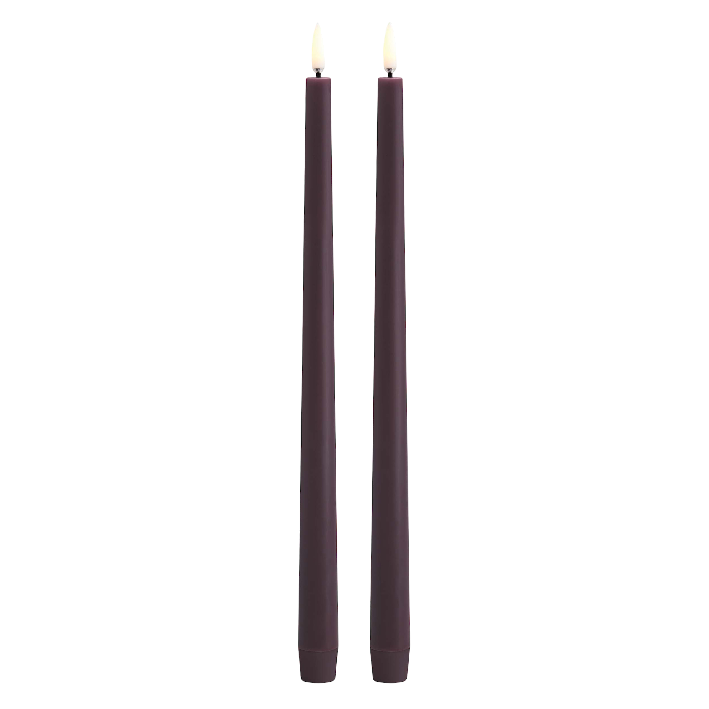Uyuni Led dinerkaarsen 2-pack | Plum