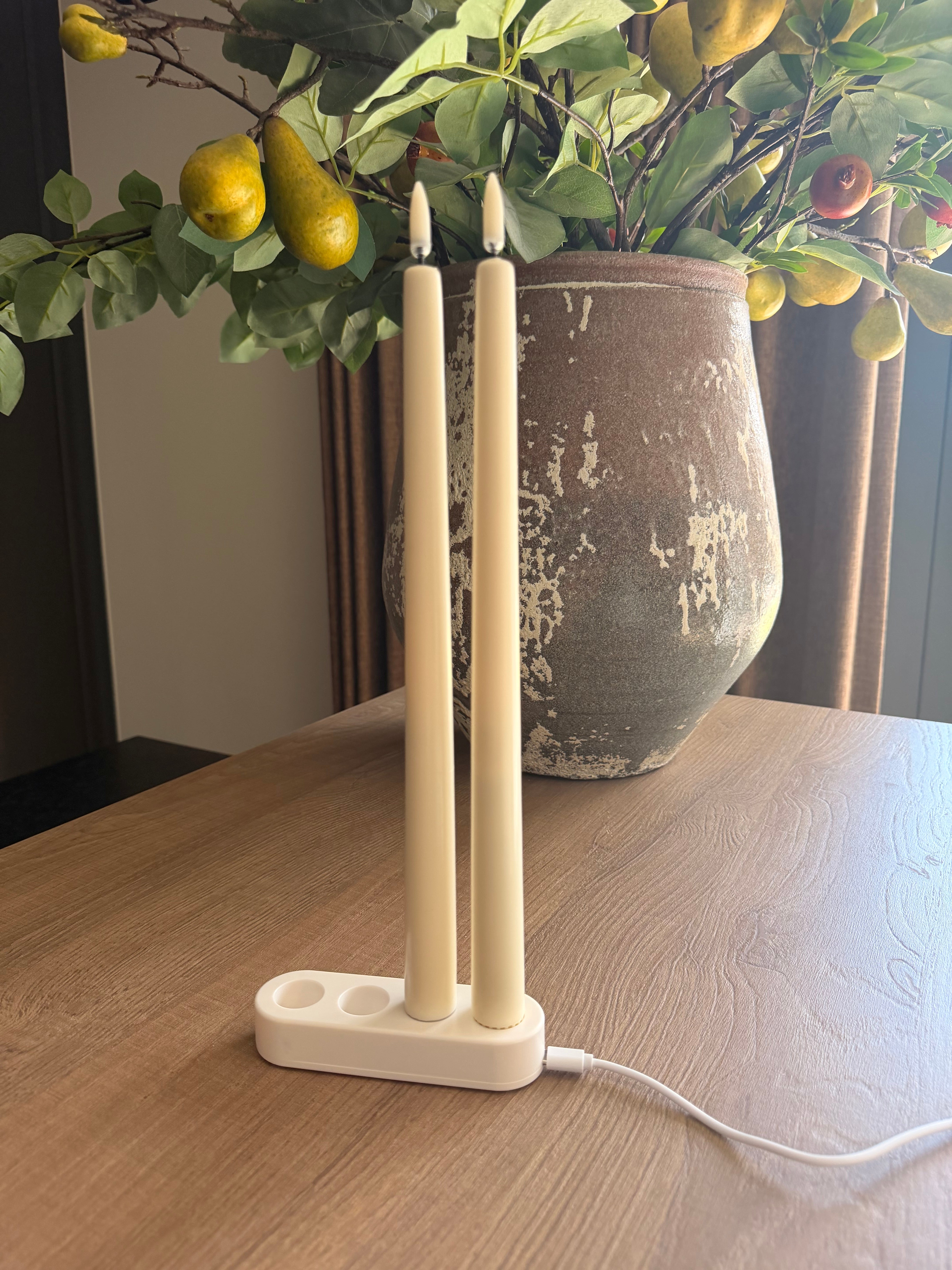 Oplaadstation Taper voor 4 Dinerkaarsen | Uyuni