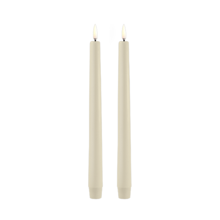 Uyuni Led Dinner Candles 2-pack | Oyster Grey