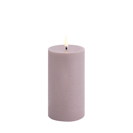 Uyuni Led Block Candle M | Light Lavender