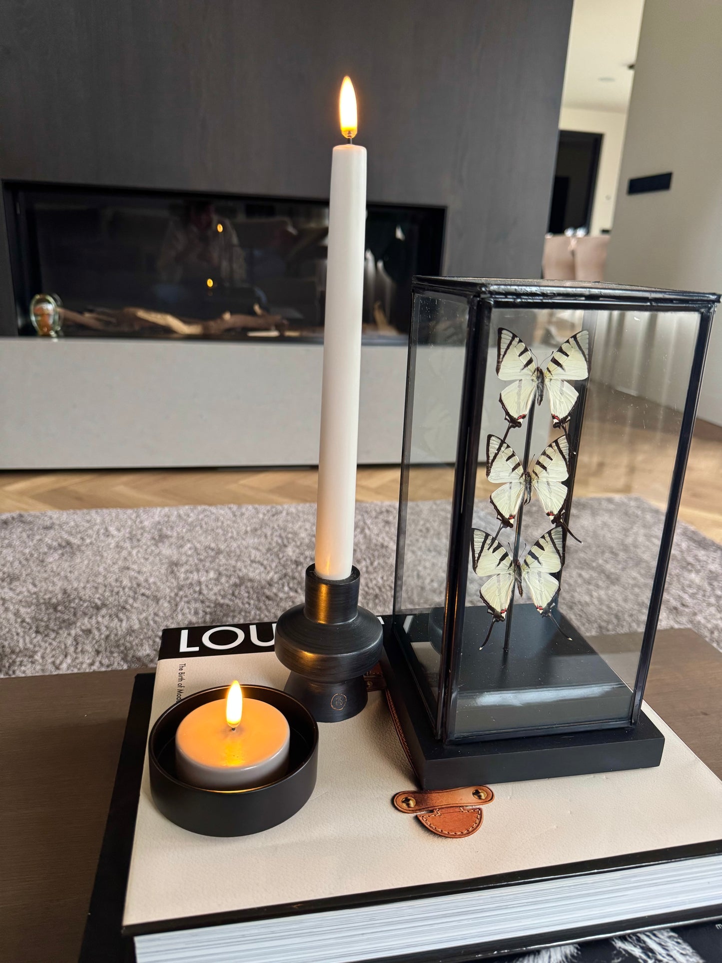 Uyuni Led Dinner Candles 2-pack | Oyster Grey