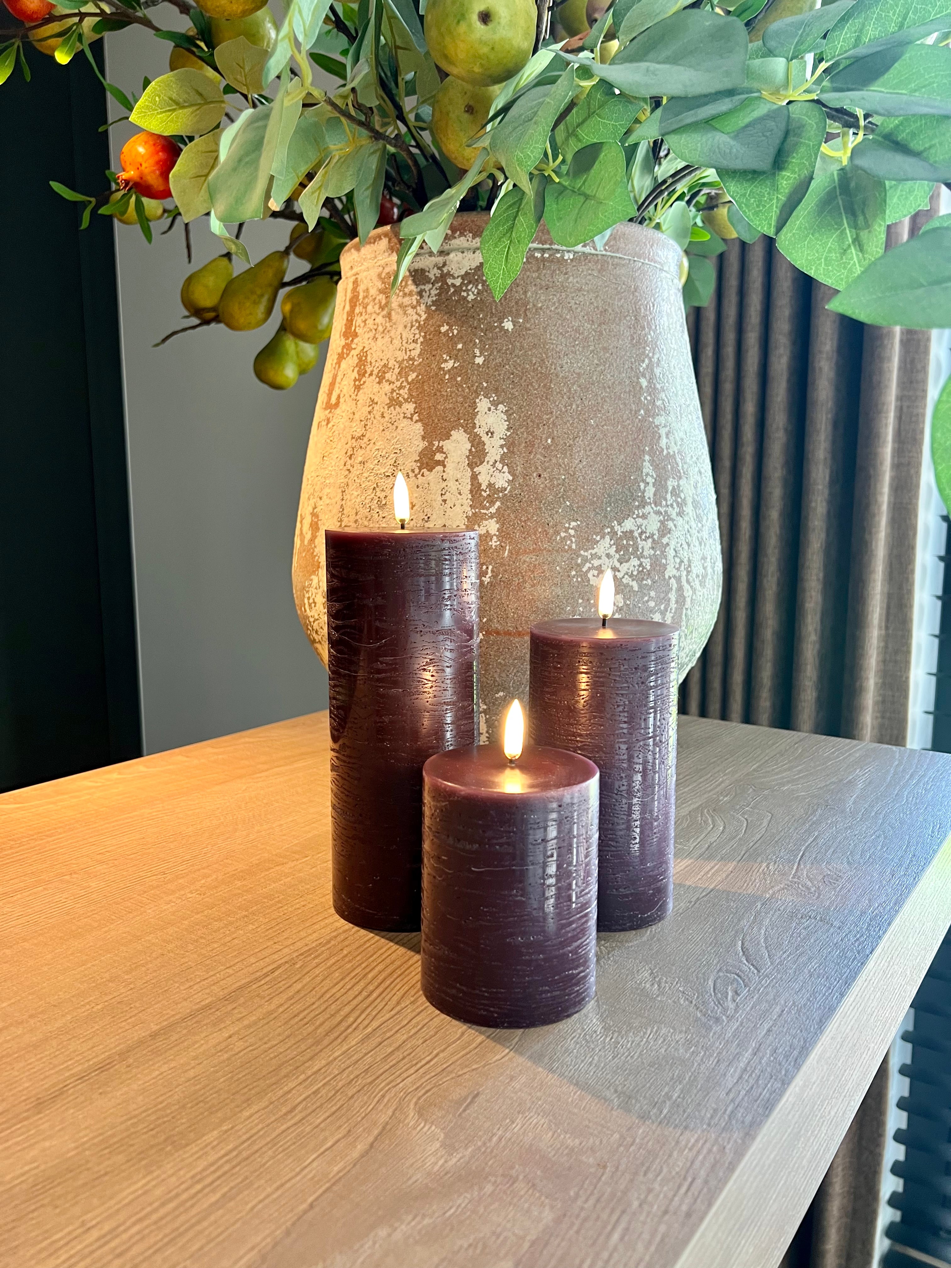 Uyuni Led Blokkaars L | Plum