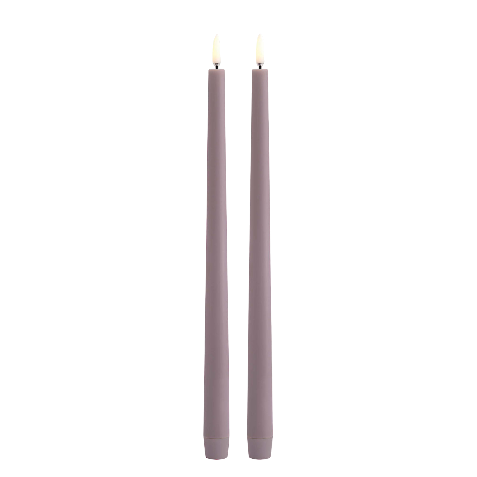 Uyuni LED dinner candles 2-pack | Light Lavende