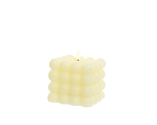Bubble led kaars | Wit