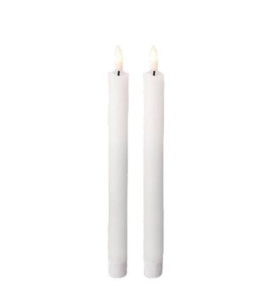 LED dinner candles | White