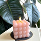 Bubble led candle | Pink