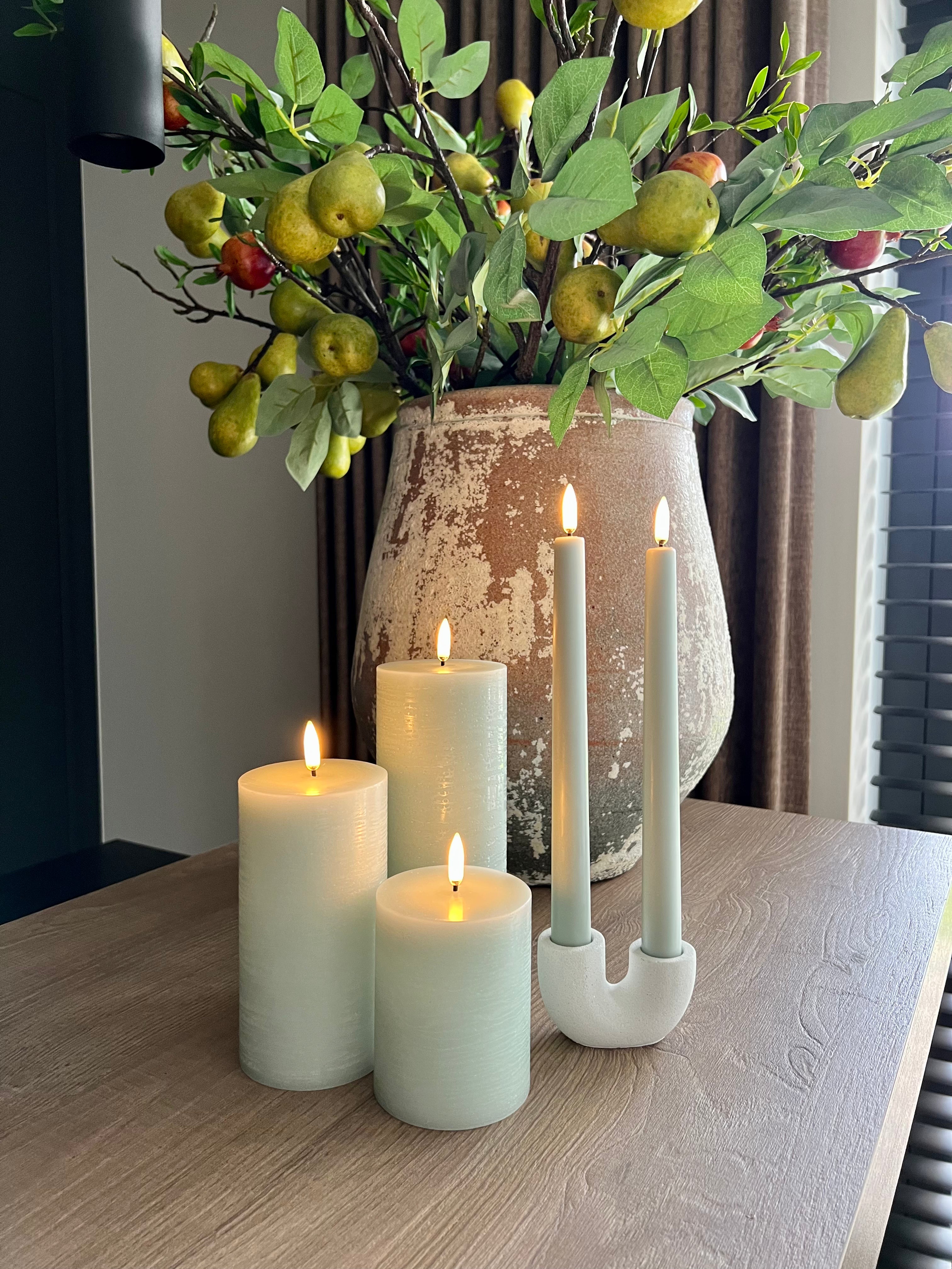 Uyuni Led dinner candles 2-pack | Dustygreen