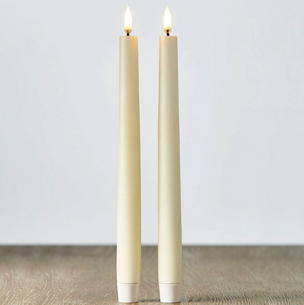 Uyuni Led dinner candles 2-pack | Ivory