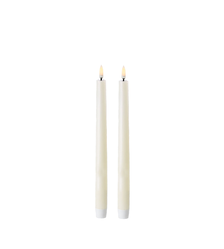 Uyuni Led dinner candles 2-pack | Ivory