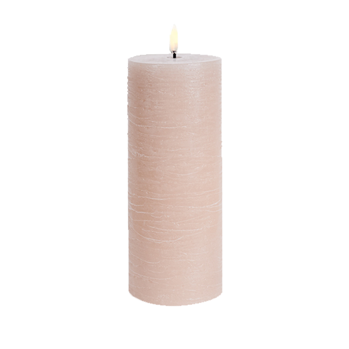 Uyuni Led Block Candle L | Beige